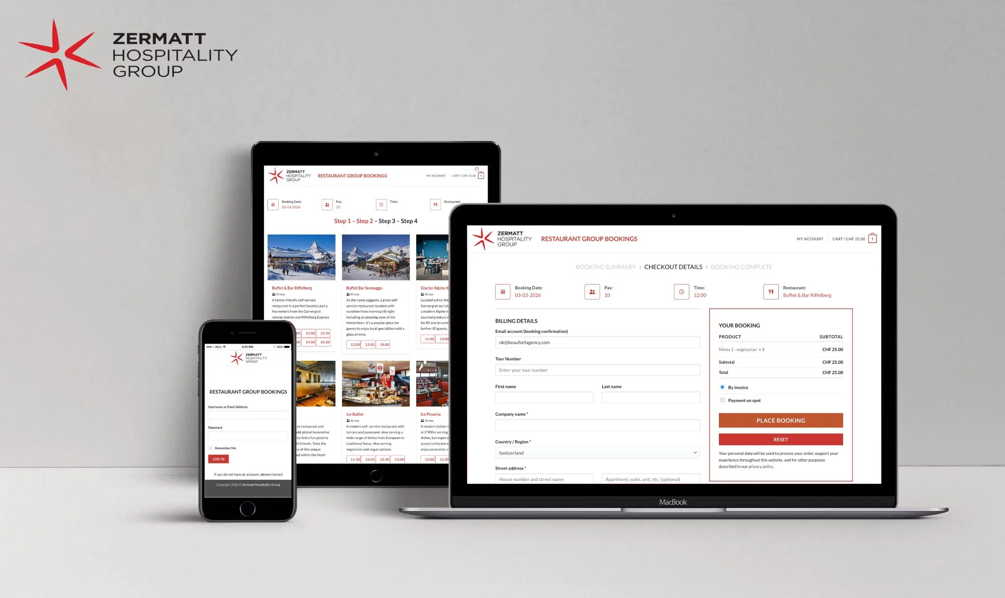 RESTAURANT GROUP BOOKINGS SYSTEM